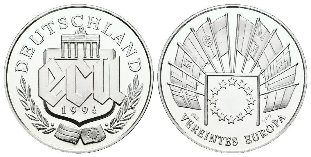  MGS Belgien 10 Euro mit Briefmarke König Baudouin Feingewicht: 26,33g   