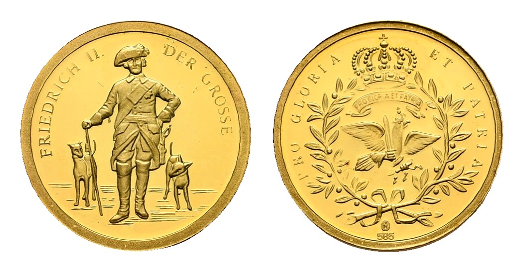  MGS Preussen Medaille 1871 dem siegreichen Heere mit Henkel vz-   