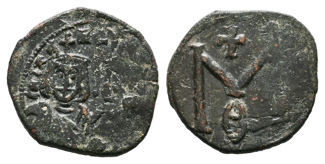  MGS Byzanz Michael II. Theophilos 820-829 Follis Syracus. Siz Gewicht: 6,54g, 23mm   