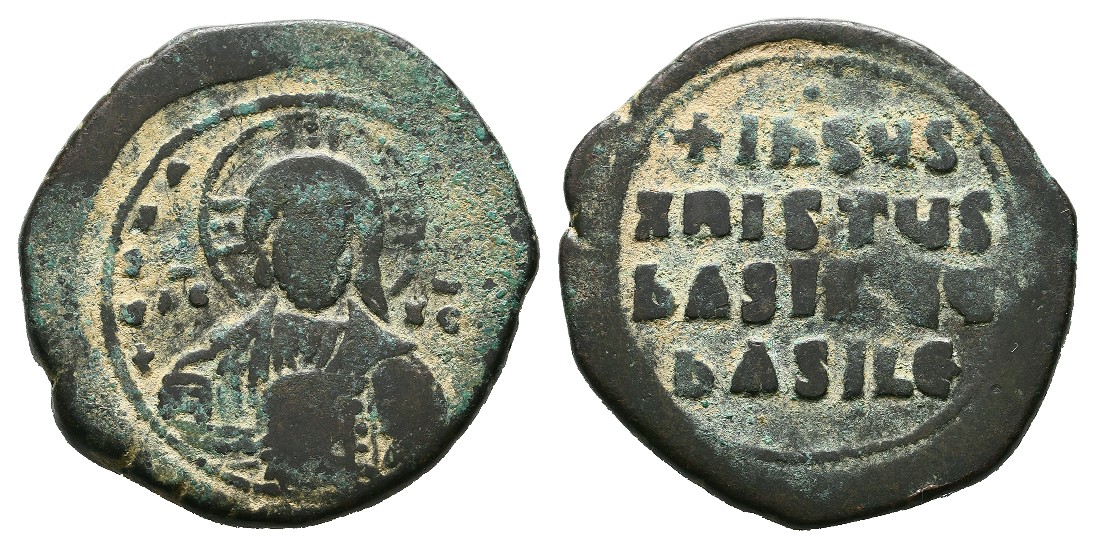  MGS Byzanz Basil II. und Constantin VIII. ca 976-1025 Follis Gewicht: 17,28g, 31mm   