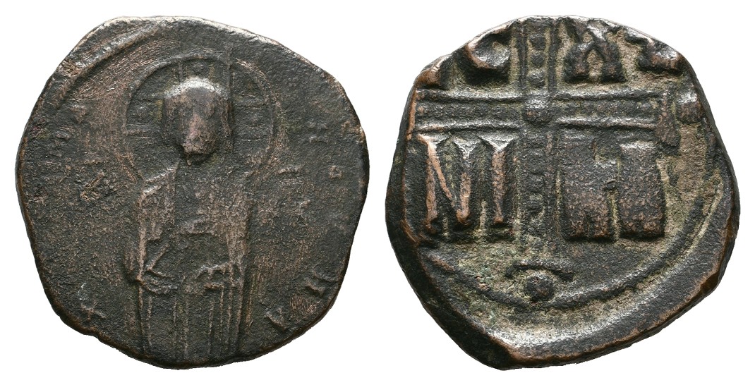  MGS Byzanz Michael IV. 1034-1041 Follis Constantinopel Gewicht: 7,13g, 25mm   