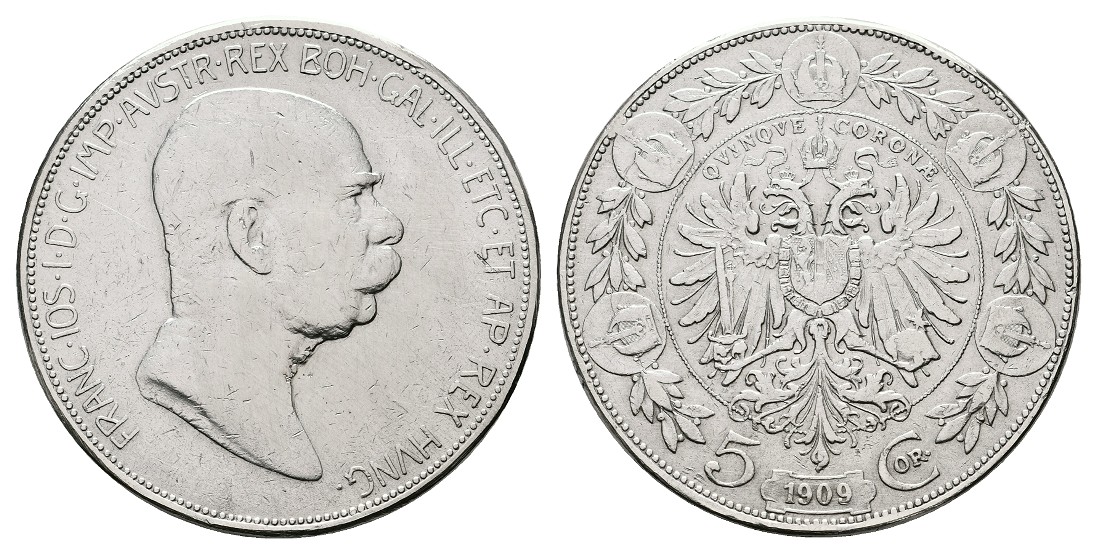  Linnartz Österreich-Ungarn 5 Corona 1909 ss   