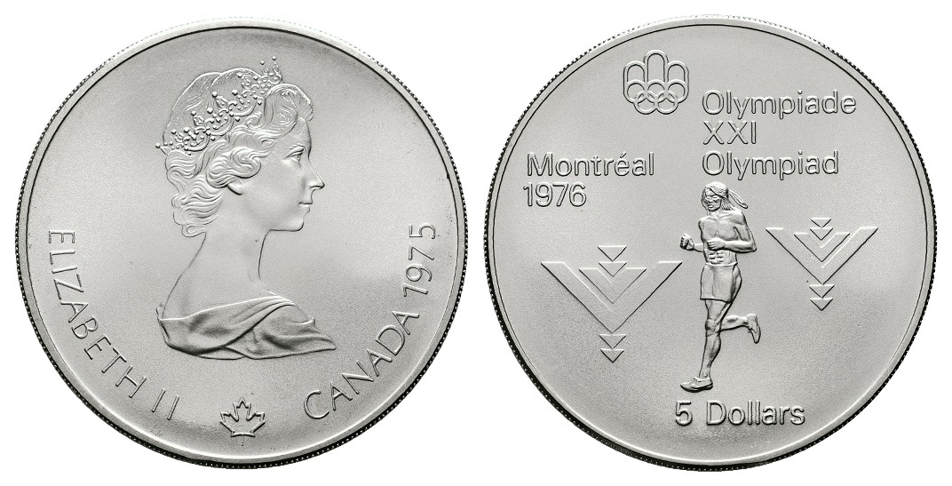  MGS Kanada 10 Dollars 1976 Olympiade Montréal 1976 Stadion Feingewicht: 44,96g   