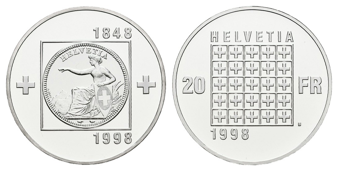  MGS BRD 10 DM 1998 F 50 Jahre Deutsche Mark PP in Folie Feingewicht: 14,34g   