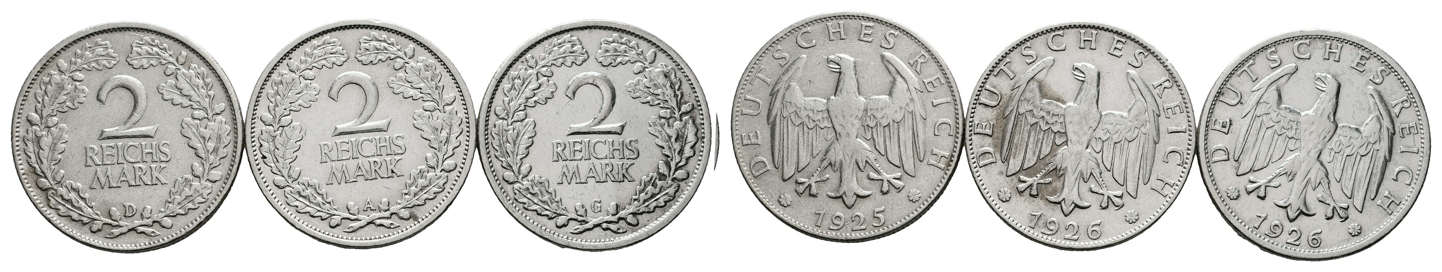  MGS Schweiz 2 Franken 1960 Feingewicht: 8,35g   