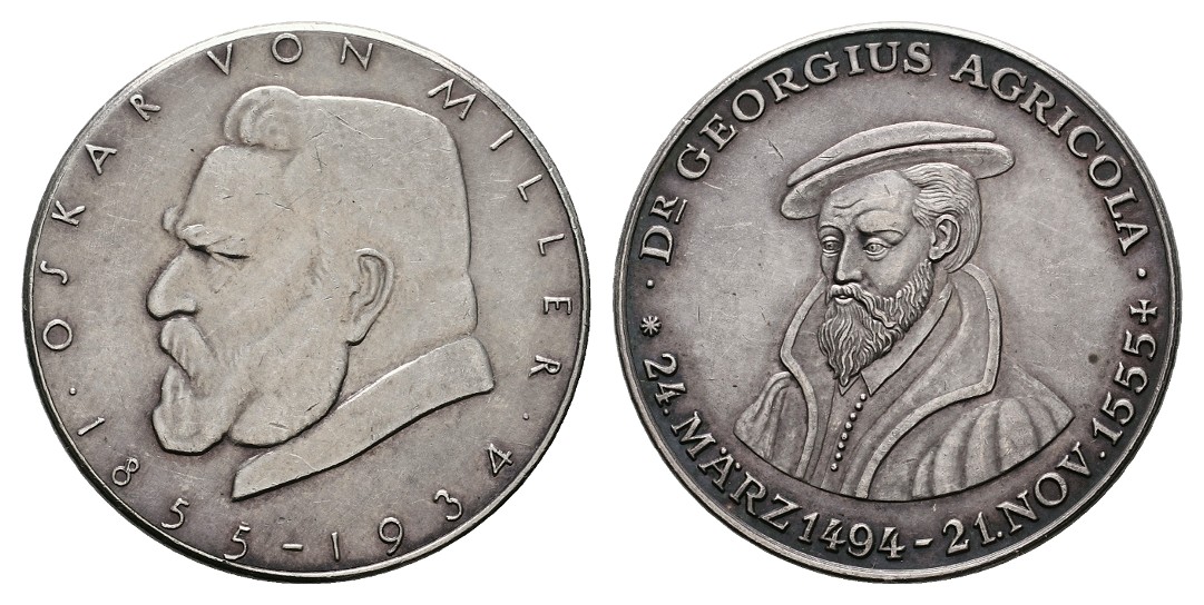  Linnartz Bergbau Medaille o.J. von Miller/Agricola vz-stgl Gewicht: 12,9g   