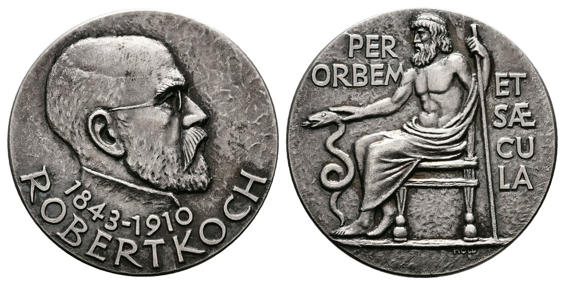  Linnartz Robert Koch Silbermedaille o.J. (Holl) stgl matt Gewicht: 25,09g/1.000er   